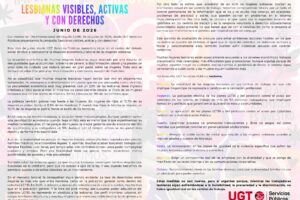 UGT Servicios Públicos plantea ocho medidas para garantizar los derechos laborales de las mujeres lesbianas