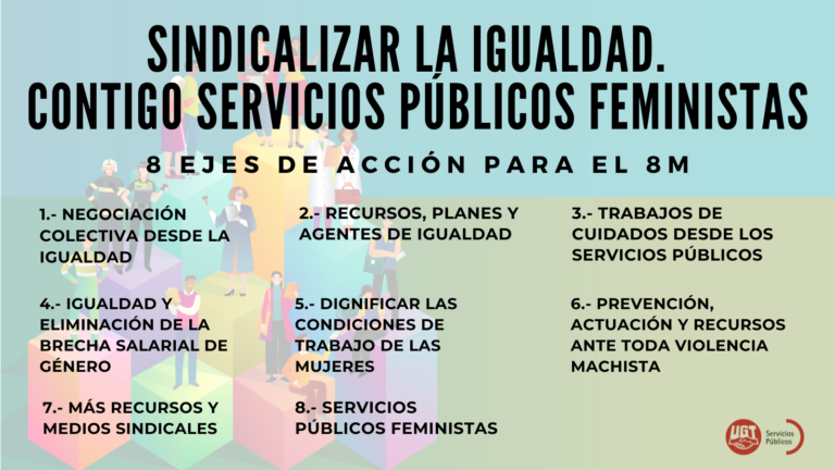 Lee más sobre el artículo 8M: 8 ejes para sindicalizar la igualdad