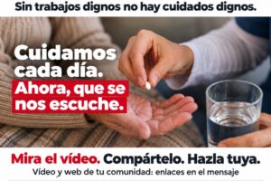 Arranca la campaña por la dignidad de los cuidados