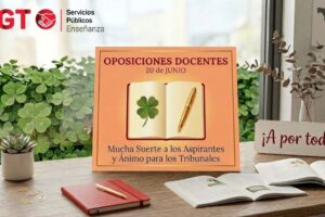 Rumbo al 20 de junio: UGT os desea el mayor de los éxitos en las oposiciones docentes