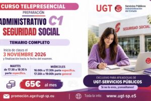 Curso Telepresencial para oposiciones al Cuerpo General Administrativo (C1) de la Administración de la Seguridad Social (temario completo)