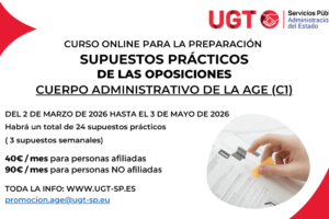 Curso online para la preparación de supuestos prácticos Cuerpo Administrativo de la AGE (C1)