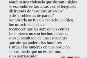 Nombrar la violencia de género: del silencio privado a la respuesta pública