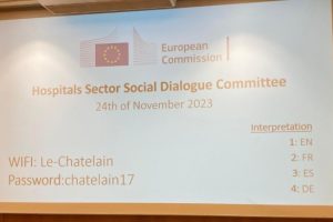 Ana Francés participa en la Mesa Sectorial de Diálogo Social del sector hospitalario en Bruselas