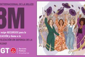 UGT culmina su campaña ‘Educando en igualdad construimos libertad’ exigiendo recursos reales para la educación y llama a la movilización en defensa de la igualdad el próximo 8 de marzo