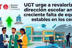 UGT SP urge a revalorizar la dirección escolar ante la creciente falta de equipos estables en los centros