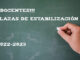 Plazas de estabilización docente 2022-2023
