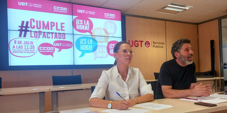 Lee más sobre el artículo UGT y CCOO convocan movilizaciones ante los incumplimientos de la Administración con las personas trabajadoras en el empleo público