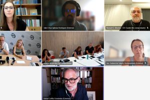 Las organizaciones sindicales presentes en el Ámbito de Negociación se reúnen con Sumar para trasladarle sus exigencias sobre el Estatuto Marco